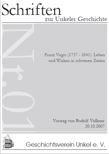 Franz Vogts (1757-1841): Leben und Wirken in schweren Zeiten